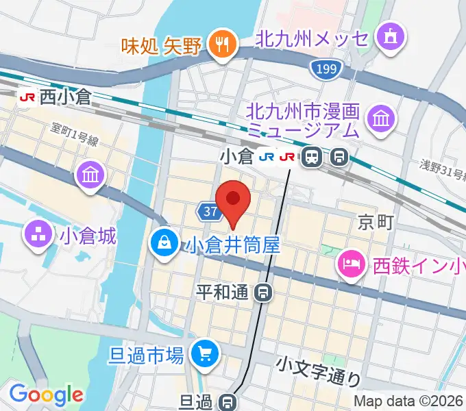 松田楽器店の地図