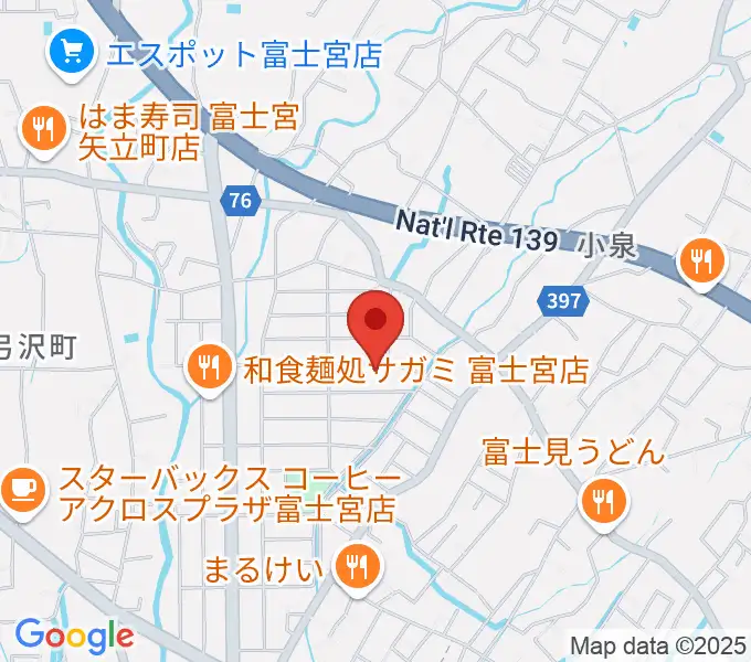 たかね音楽教室の地図