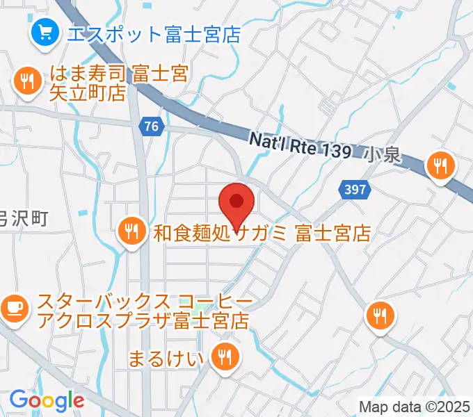 たかね音楽教室の地図