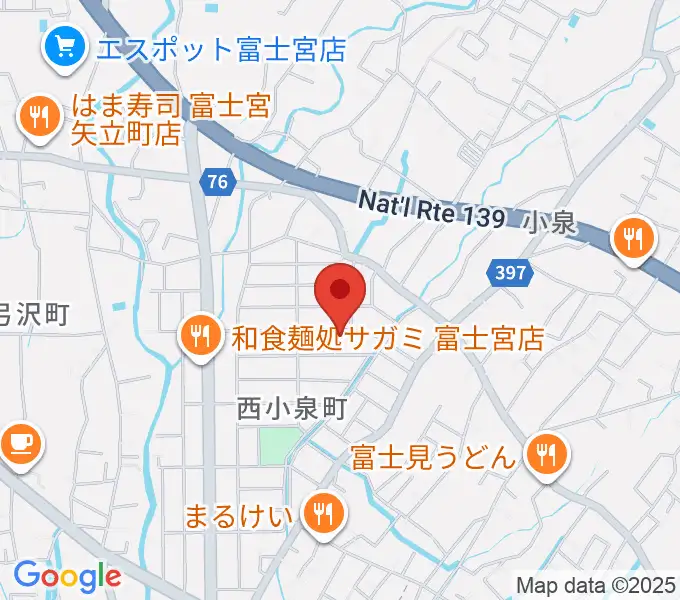 たかね音楽教室の地図