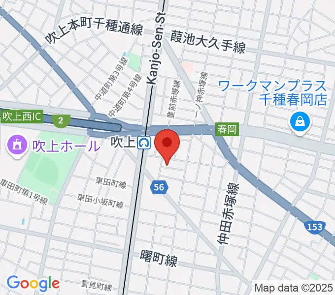 吹上おんがく教室おとサロンの地図