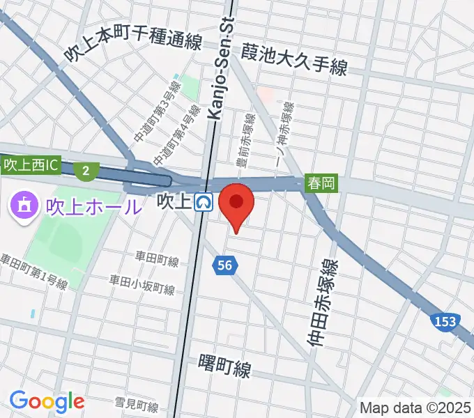 吹上おんがく教室おとサロンの地図