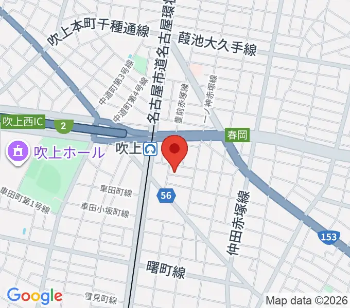 吹上おんがく教室おとサロンの地図