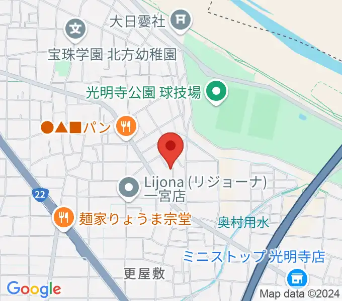 こじま音楽教室の地図