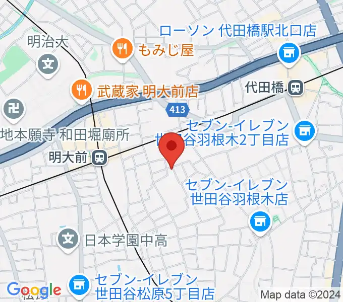 YRZ MUSIC 萬屋ドラム教室の地図