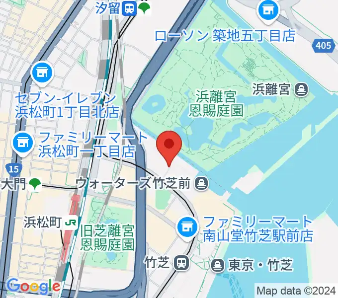 自由劇場の地図