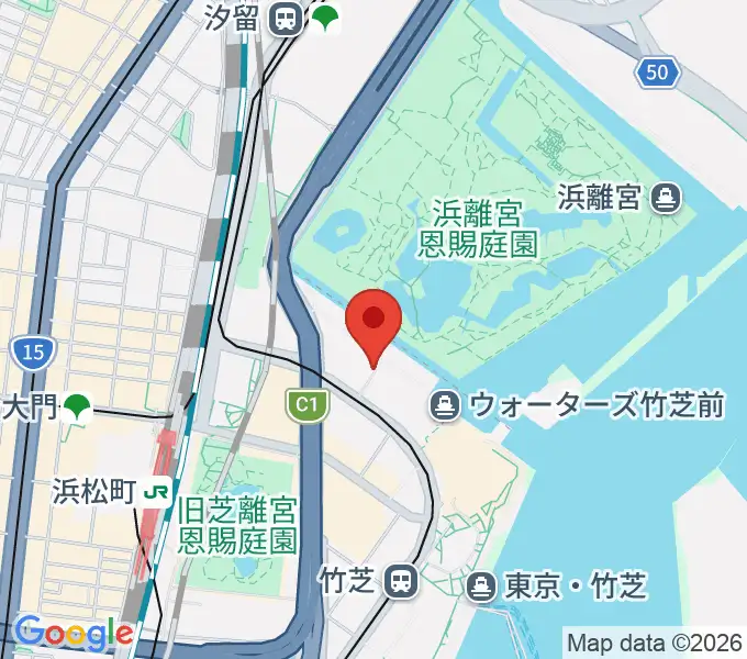 自由劇場の地図