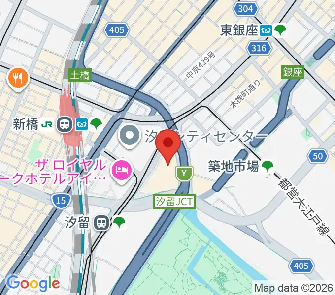 電通四季劇場［海］の地図