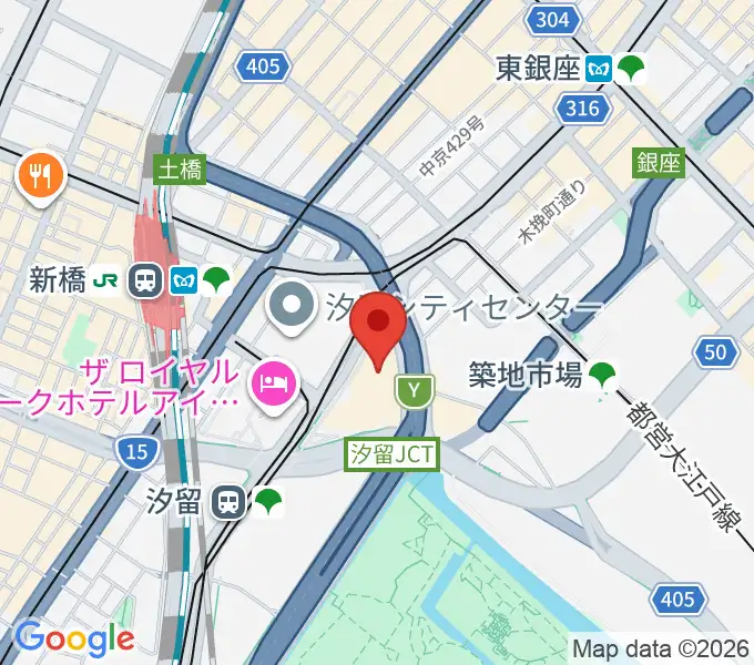 電通四季劇場［海］の地図