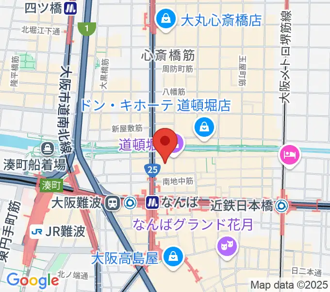 大阪松竹座の地図