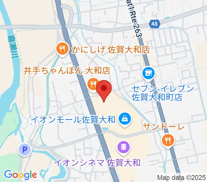 島村楽器 イオンモール佐賀大和店の地図