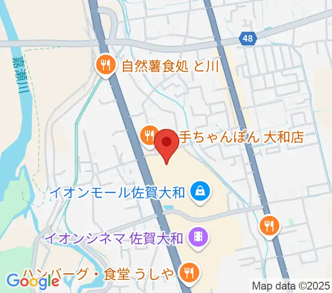 島村楽器 イオンモール佐賀大和店の地図
