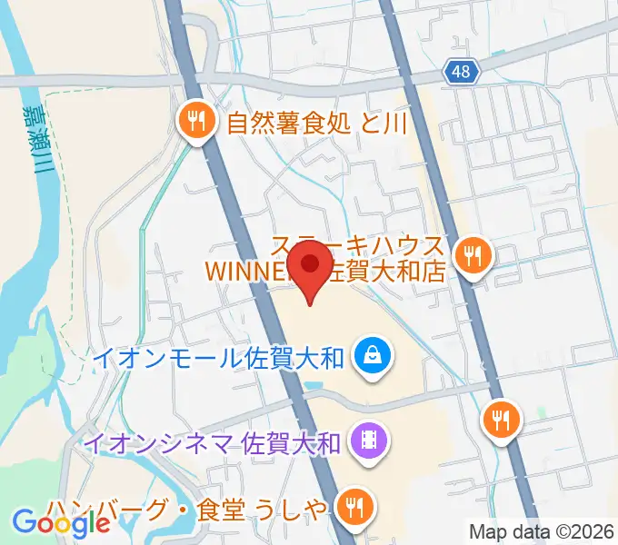 島村楽器 イオンモール佐賀大和店の地図