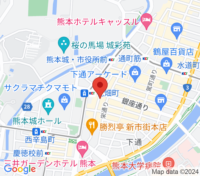 熊本TWO FIVEの場所