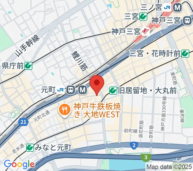 ジャズ喫茶JamJamの地図