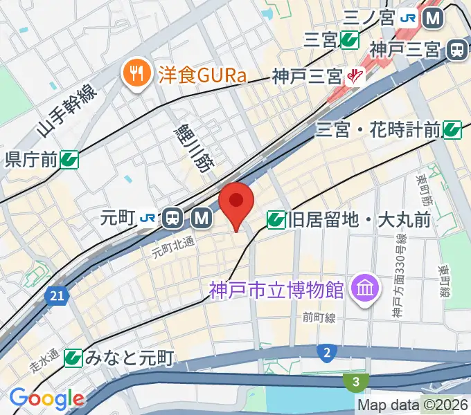 ジャズ喫茶JamJamの地図