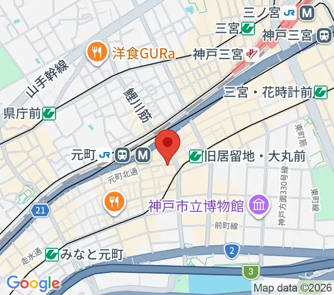 ジャズ喫茶JamJamの地図