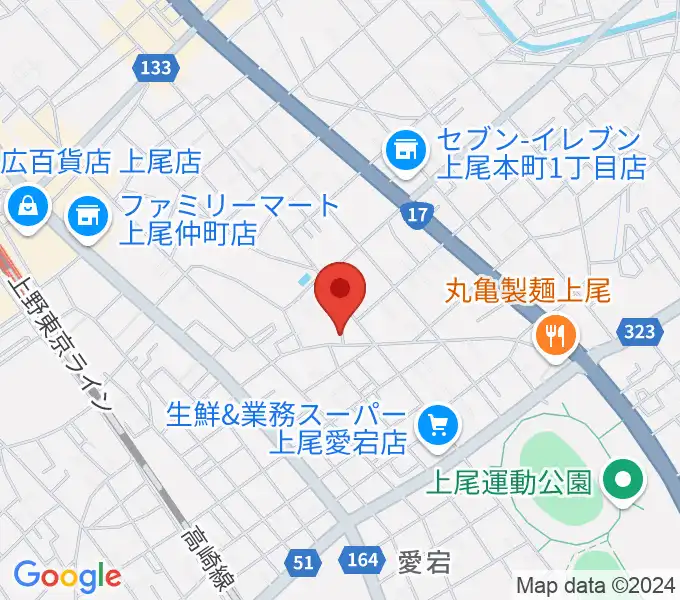 BarBer Fujiの地図