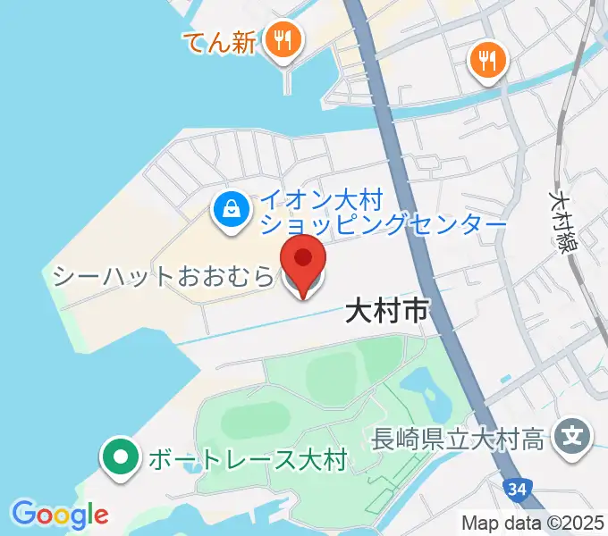 シーハットおおむらの地図