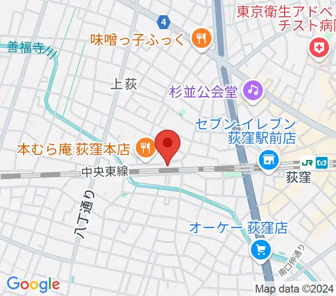 オメガ東京の地図