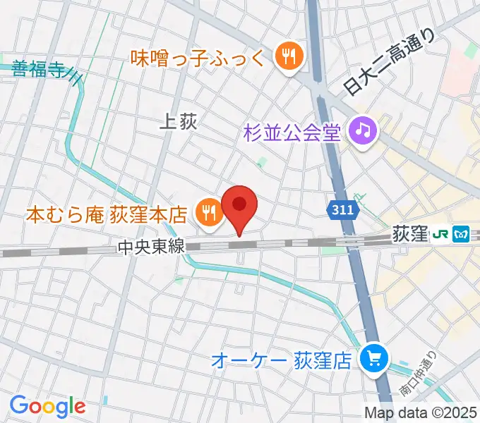 オメガ東京の地図