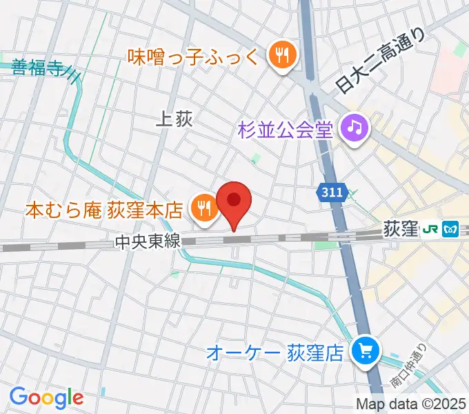 オメガ東京の地図