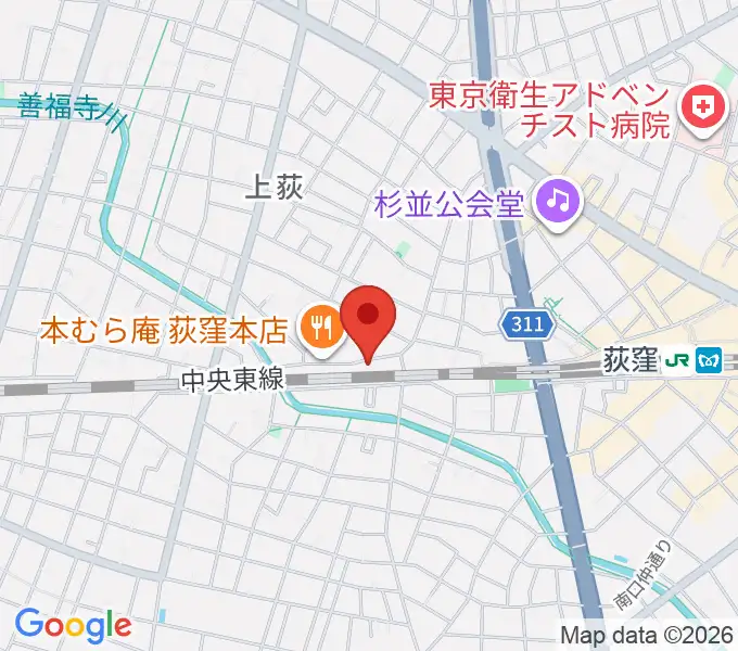 オメガ東京の地図