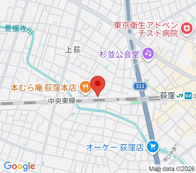 オメガ東京の地図