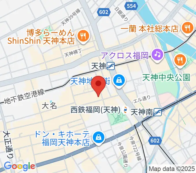 島村楽器 岩田屋福岡店の地図