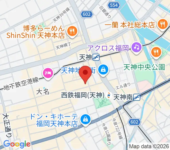 島村楽器 岩田屋福岡店の地図