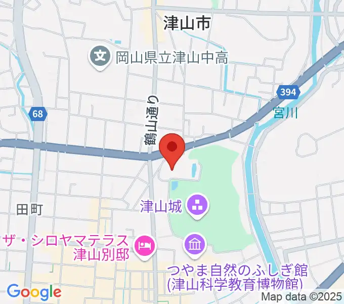 津山文化センターの地図