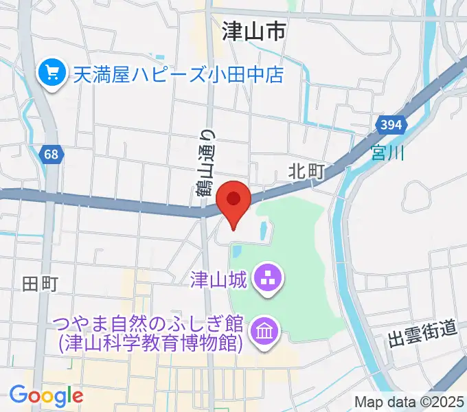津山文化センターの地図