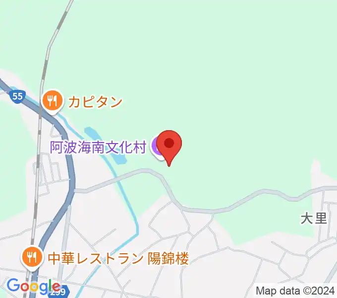 阿波海南文化村の地図