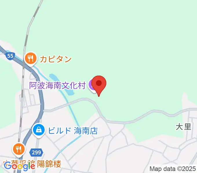 阿波海南文化村の地図