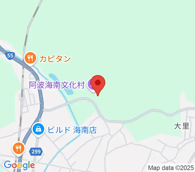 阿波海南文化村の地図
