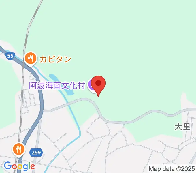 阿波海南文化村の地図