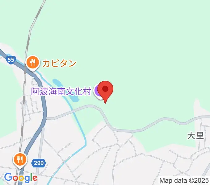 阿波海南文化村の地図