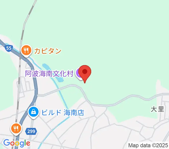 阿波海南文化村の地図