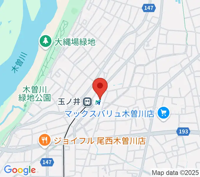 オジマス・ギター・アトリエの地図