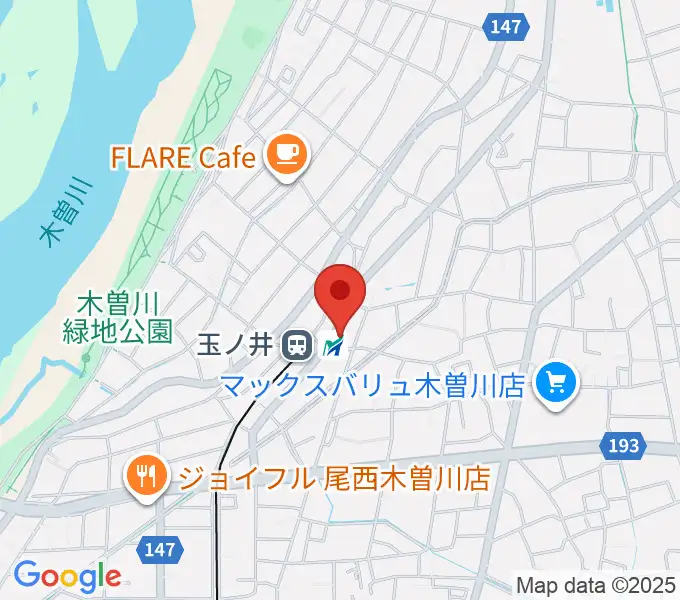 オジマス・ギター・アトリエの地図