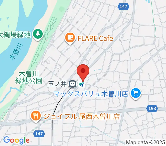 オジマス・ギター・アトリエの地図