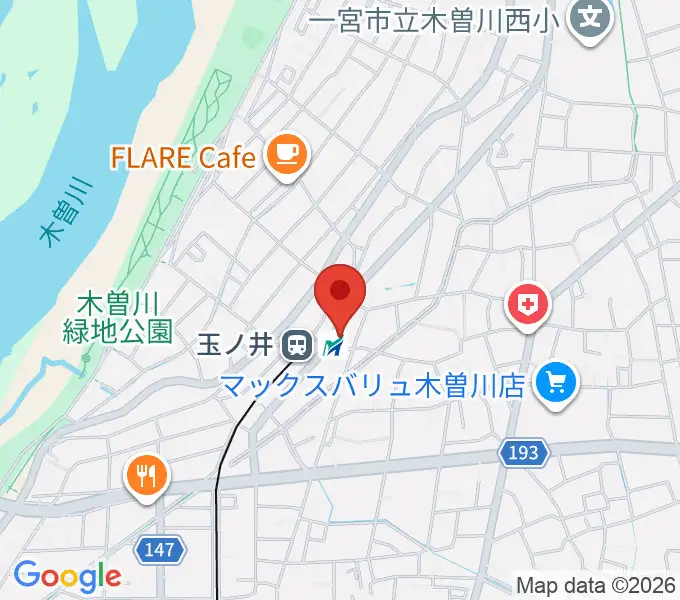 オジマス・ギター・アトリエの地図