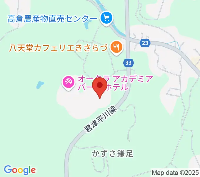かずさアカデミアホールの地図