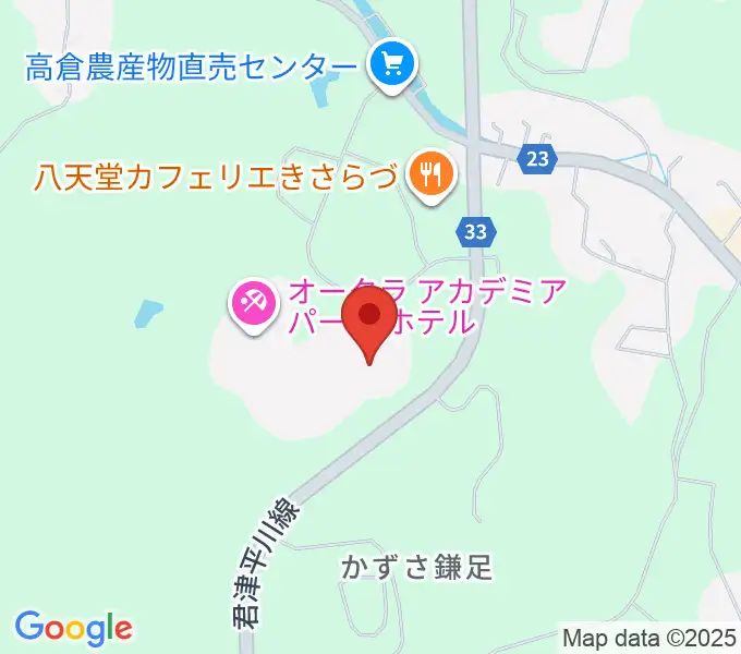 かずさアカデミアホールの地図