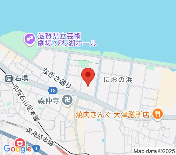 大津カルチャーセンターの地図