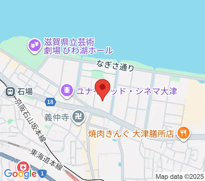 大津カルチャーセンターの地図