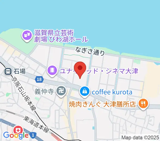 大津カルチャーセンターの地図