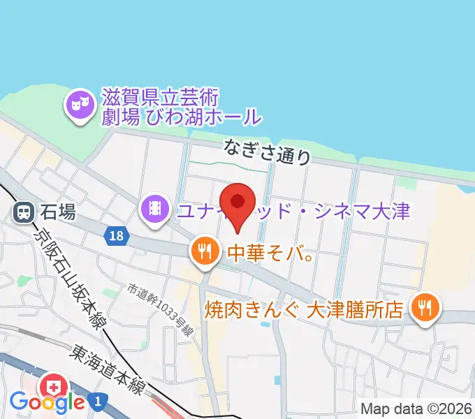 大津カルチャーセンターの地図