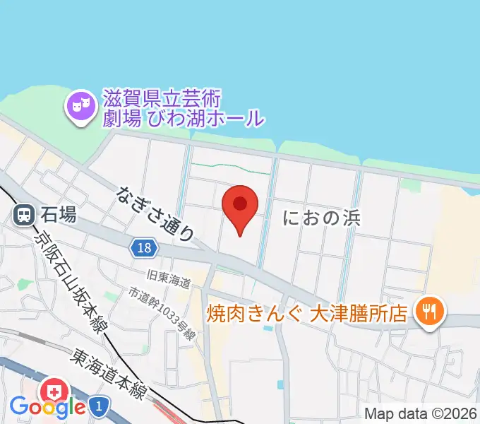 大津カルチャーセンターの地図