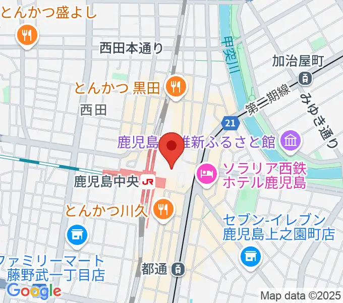 島村楽器 鹿児島アミュプラザ店の地図
